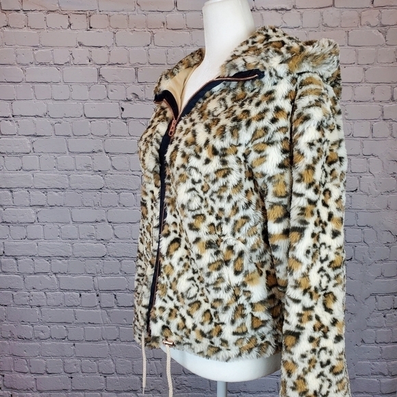 LUCKY Brand Faux Fur Hooded Jacket sz. XS NWT - Picture 6 of 13